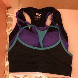 Three sports bras